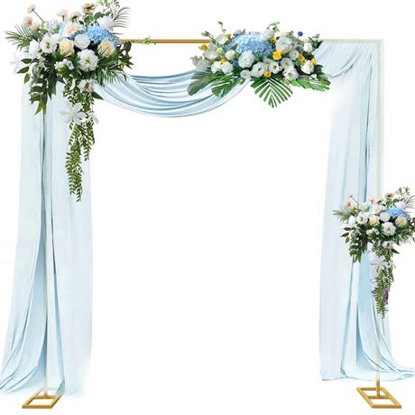 Backdrop Stand for Parties Heavy Duty Backdrop Stand 10FT x 10FT Gold Square