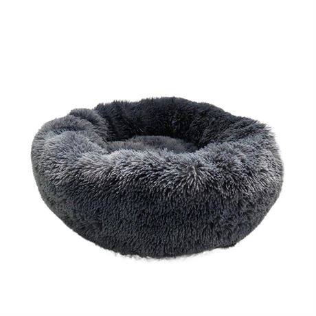 ITOMEN Pet Bed Pet Dog Bed Warm Fleece Round Dog Kennel House Long Plush Winter