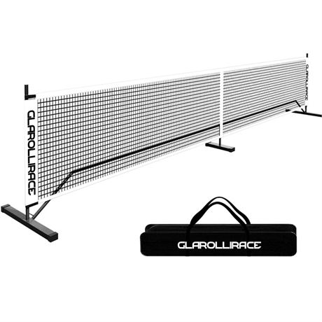 Regulation Size 22 FT Pickleball Net Set with Metal Frame and PE Net,Portable