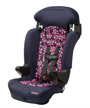 Cosco Kids Finale 2-in-1 Booster Car Seat, Pink Amaryllis, Toddler, Unisex