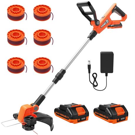 VARSK 12 Inch 20V Cordless Weed Wacker with Automatic Line Feed, 2 in 1 String