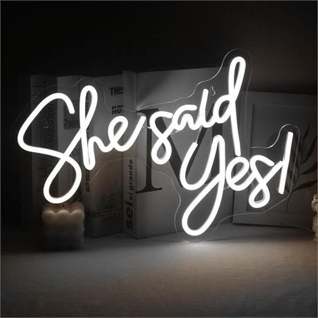 She Said Yes Neon Sign Flex Led Neon Light Sign Led Logo Custom Neon Sign Bride