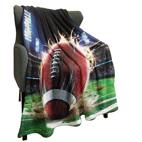 OFFSITE HommomH Sports Fleece Blanket 40" x 50" Football Team Lightweight Fuzzy