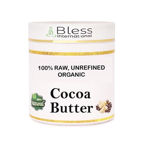 Organic Raw Cocoa Butter 100% Pure,Natural & Unrefined| Skin Moisturizer For