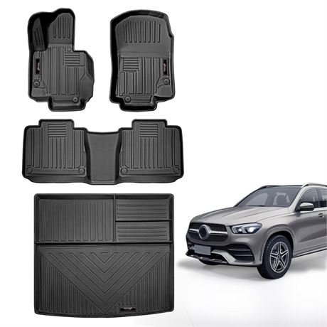 All Weather Floor Mats and Trunk Cargo Liner Set Compatible for 2020-2023 2024