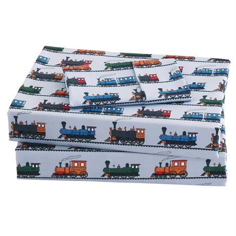 Viviland 3 Pieces Boys Grey Twin Sheet Set - Soft Microfiber Fitted Flat Sheets
