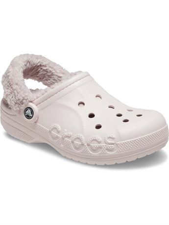 Crocs Unisex Baya Lined Fuzz Strap Clogs