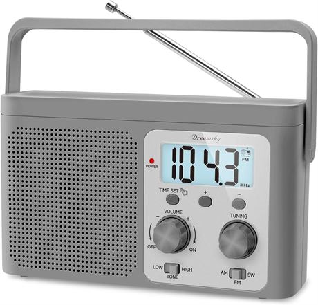 DreamSky Radio Portable AM FM Shortwave - Transistor Radio Plug in Wall or
