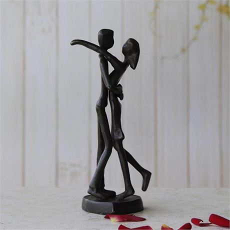 Iron Sculpture Home Decor,Iron 6th for Couple,Art Metal Statue Abstract Modern