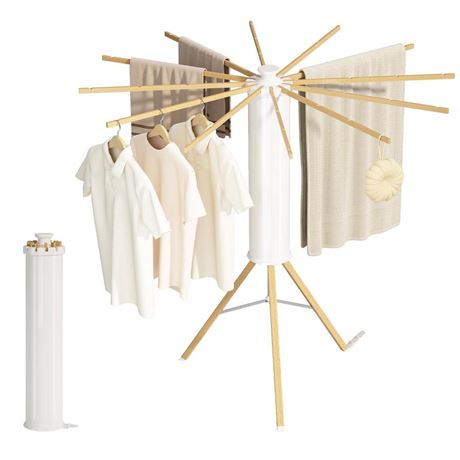 Tripod Clothes Drying Rack, Portable Drying Rack, Portable and Foldable Space