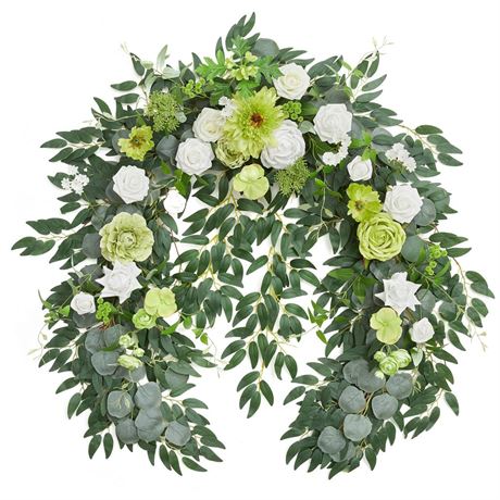 TINGE TIME 5.5Ft Artificial Flower Garland Decorations, Floral Garland with