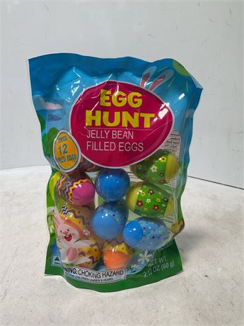 Egg Hunt Jelly Bean Filled eggs 12 count