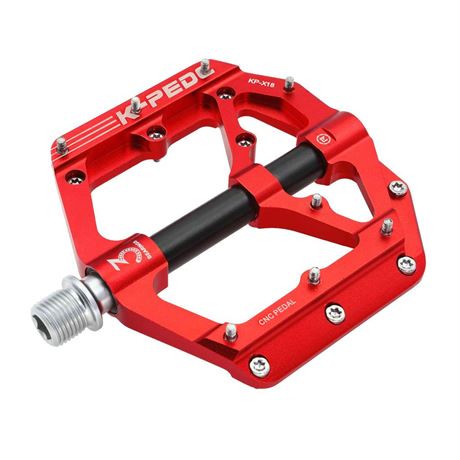 OFFSITE Aluminum Alloy 9/16" Bike Pedal MTB Wide Platform Flat Non-Slip Bicycle