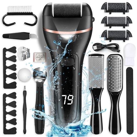 Electric Callus Remover for Feet, Rechargeable Portable Electronic Foot File