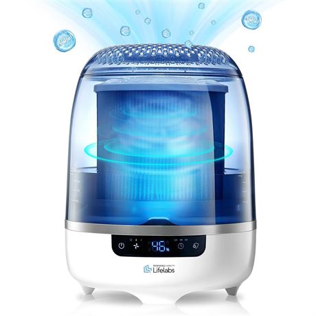 Air Purifier and Humidifier Combo, Air Purifier for Home Bedroom, Hypochlorous