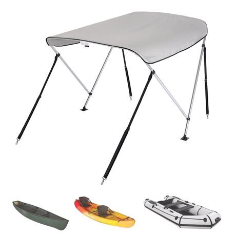 2 Bow Bimini Top Foldable 47''-55'' Width, B1604-02701-GY-US