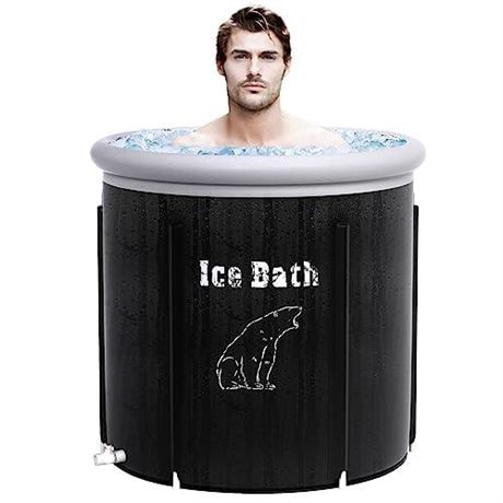 G Ganen Ice Bath Tub Unisex Portable Foldable Inflatable 3 Layer PVC SPA