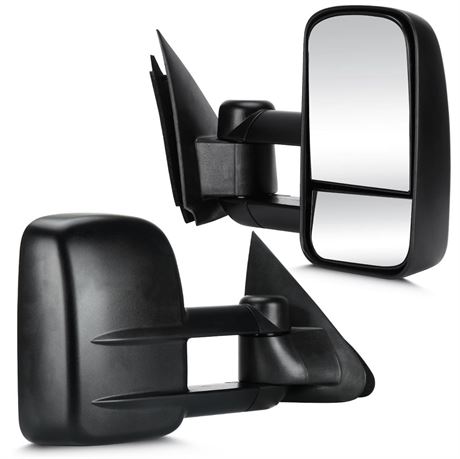 Youxmoto Towing Mirrors For Ford F-150 1997 1998 1999 2000 2001 2002 2003;