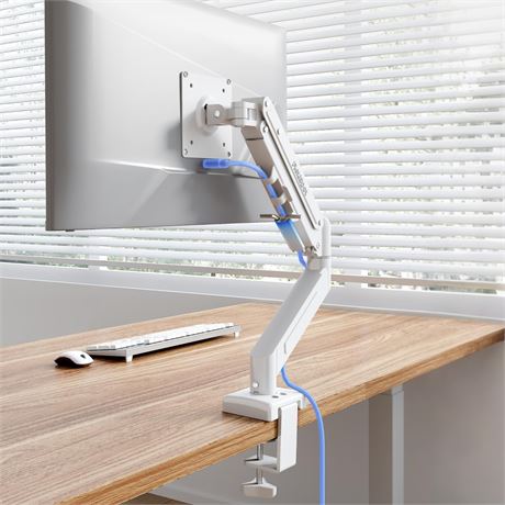 Flexispot Single Monitor Arm, 17-32 Inch Monitor Mount up to 19.84 lbs, Fast