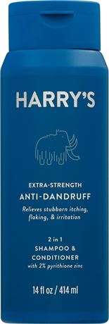 Harry's, 2In1 Shampoo/Conditoner Mens Extra Strength Anti Dandruff, 14 Fl Oz