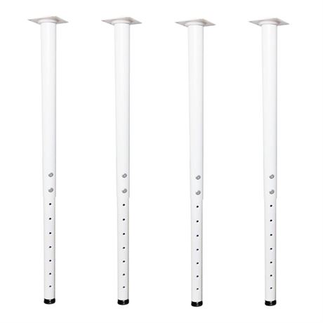 Adjustable Table Legs 22-36 inch (55-90cm), Metal Desk Legs Ø42/38 mm with