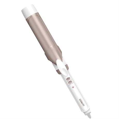 Conair Double Ceramic 1-1/2" Curling Iron, Creates Soft Waves, For Medium to