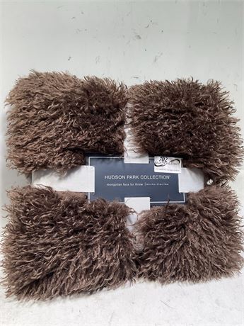 Hudson Park Collection Mongolian Faux Fur Throw Blanket - Exclusive