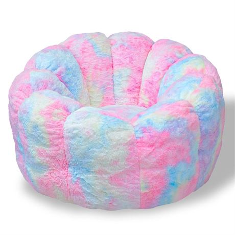 Giant Bean Bag Chair with Filler, Faux Fur Bean Bag Chairs for Adults with High