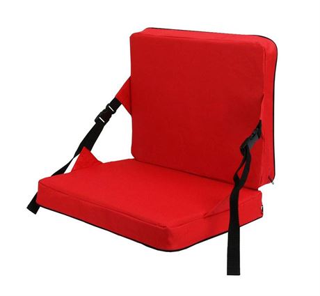 Indoor & Outdoor Folding Chair Cushion, Foldable Portable Stadium Seat,Chair