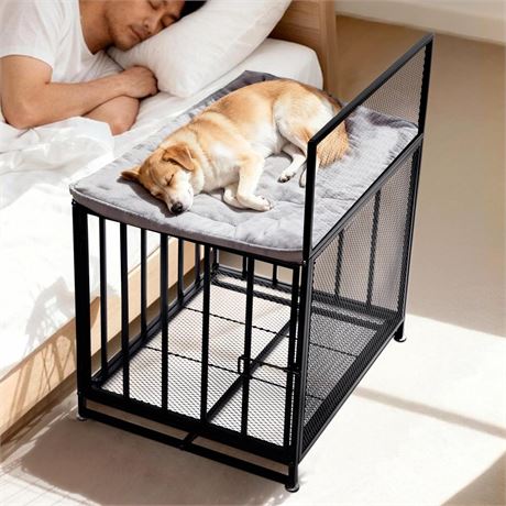 Bedside Dog Bed - 5-Height Adjustable Elevated Cat Bed for Dogs & Cats Height