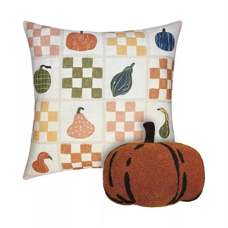 Celebrate Together™ Fall Pumpkin Decorative Pillows 2-pk., Brown