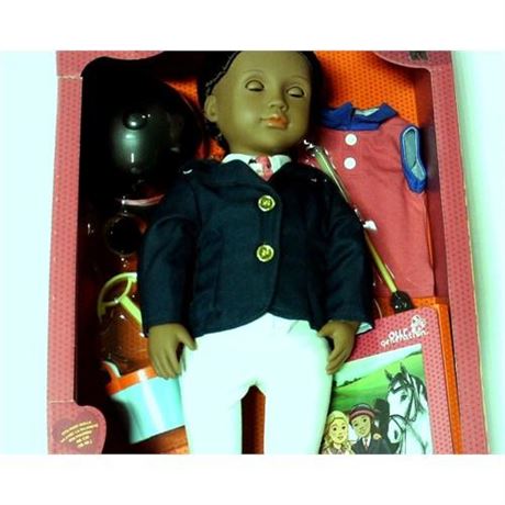 Our Generation Rashida with Book & Outfit 18" Posable Horseback Riding Doll