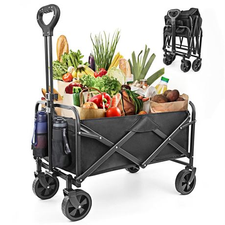 NEOTEC Collapsible-Folding-Wagon - Wagon Cart Heavy Duty Foldable Outdoor