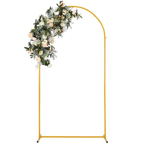 Vincidern 6.6 FT Wedding Arch Backdrop Stand for Parties, Balloon Arch Stand,