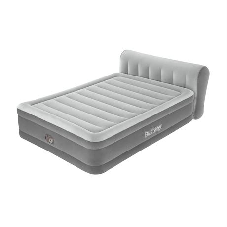 Bestway SleepSupport Air Mattress Queen 18” with Headboard, Built-in AC Pump
