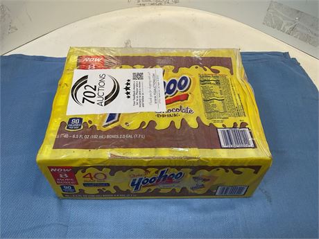 Yoo-hoo Chocolate Drink Boxes, Chocolate, 6.5 Oz Box, 40/Carton 072350000542 -