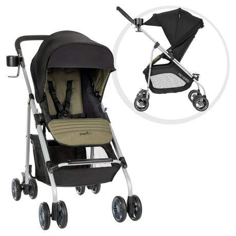 Evenflo Reversi Lightweight Reversible Stroller, Leonis Green, Unisex