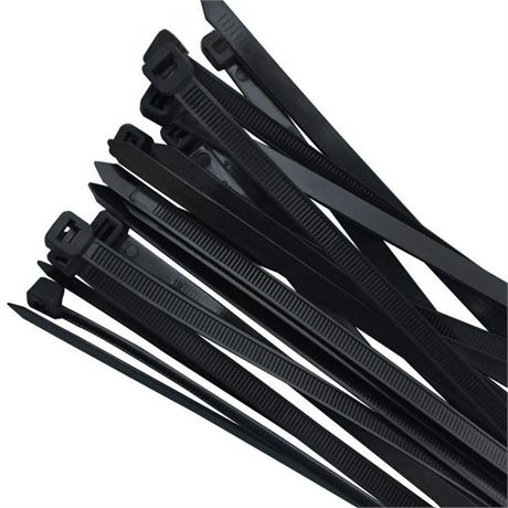 Black zip ties large Cable ties Nylon zip ties 16 inch long Zip ties100 per