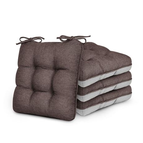 Love's cabin Memory Foam Chair Cushions Set of 4, Outdoor/Indoor Chair Pads for