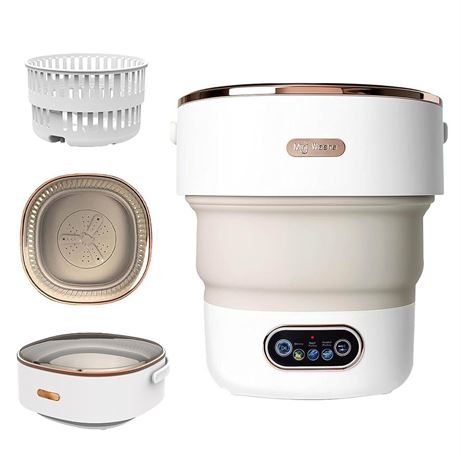 Portable Washing Machine,15L Collapsible Mini Washer with 3 Cleaning Modes