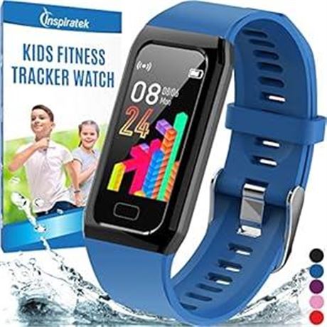 Inspiratek Kids Fitness Tracker for Girls and Boys (Age 5-16) - Waterproof