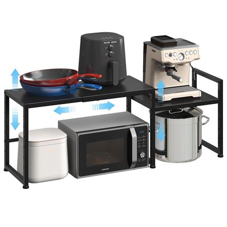 44.3 Inches Expandable Metal Storage Shelves,150LBS Heavy Duty Shelving Units