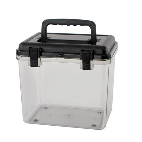 Storage Container with Handle, Plastic Storage Bins with Lids and Latching