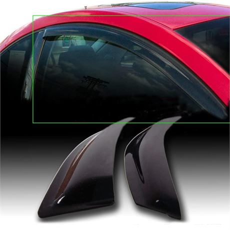 4pieces Out Channel Style Sun Rain Window Visors VentVisor Door Side Window