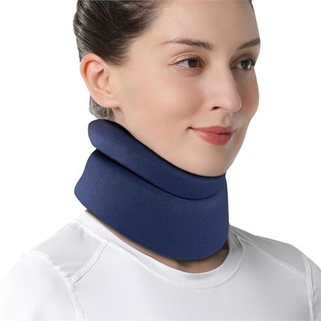 VELPEAU Neck Brace for Neck Pain and Support -Soft Cervical Collar for Sleeping