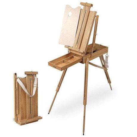 Creative Mark Cezanne Half Box French Easel with Linen Shoulder Carry Strap -