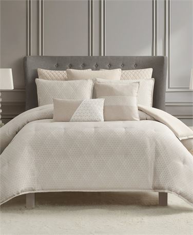 Waterford Lauryn 3-Pc. Comforter Set, King - Almond
