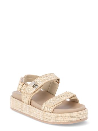 Madden NYC Women's Raffia Platform Sandals, size 10