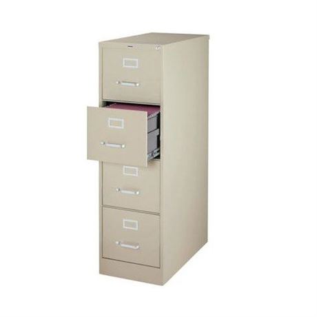 Quill Brand Commercial 4 File Drawer Vertical File Cabinet, Locking,