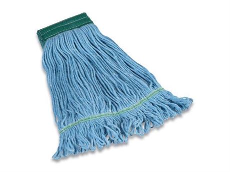 COASTWIDE Looped-End Wet Mop Head Medium Recycled Blend 5  Headband Blue CW57751